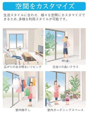 越谷市宮本町　アパートⅣ期新築工事202号室 インナーテラス（イメージ）