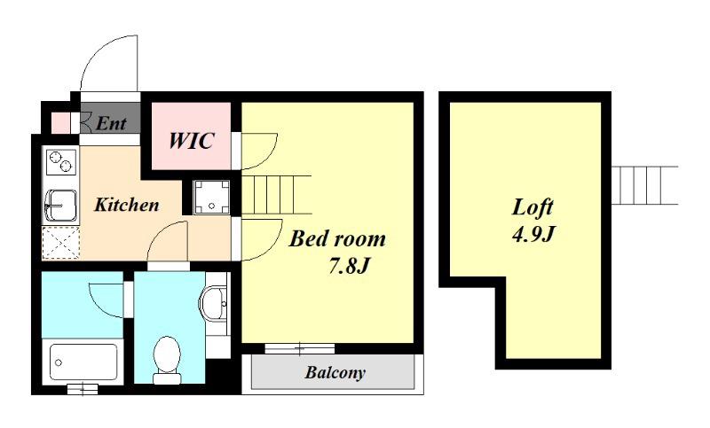 トレジャー霞ヶ関2階 間取