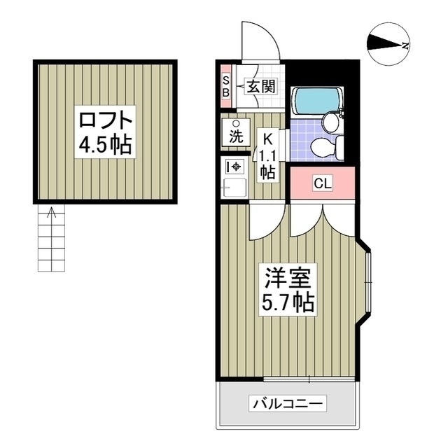 コーポ・マリーナ町田201号室 間取