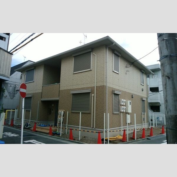 クレスト四谷101号室 建物外観(施工中)