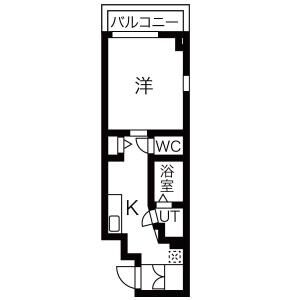 ラ・ファヴォール206号室 間取