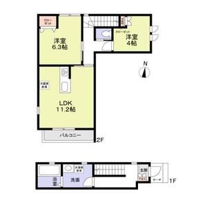 春待坂terrace202号室 間取