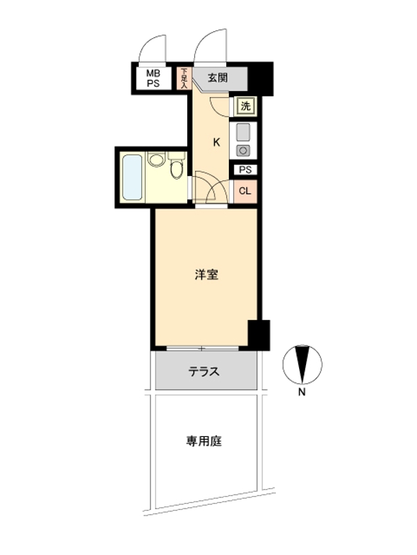 クリオ鶴見参番館1階 間取