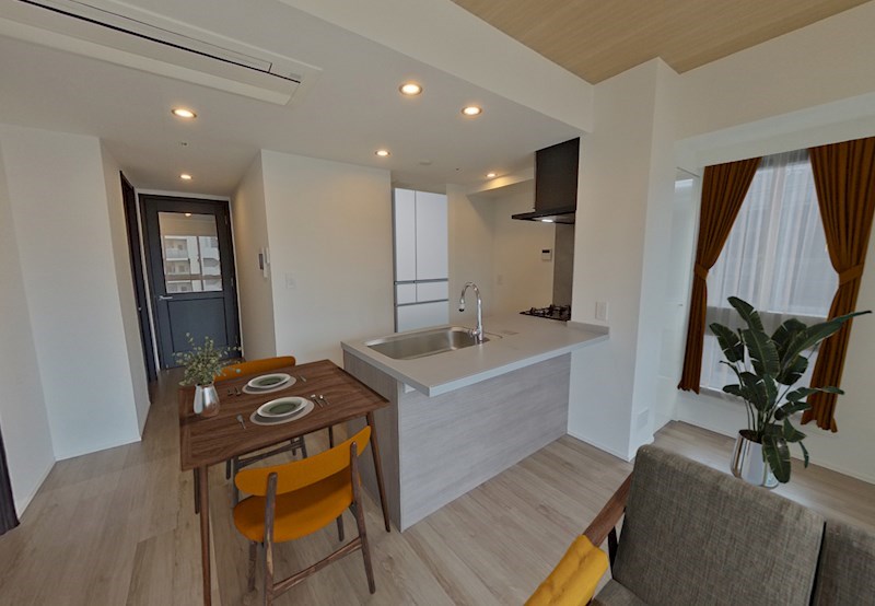 レジディアタワー目黒不動前11階 リビング　※これはVR画像です。