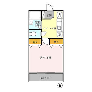 ルーデンス103号室 間取