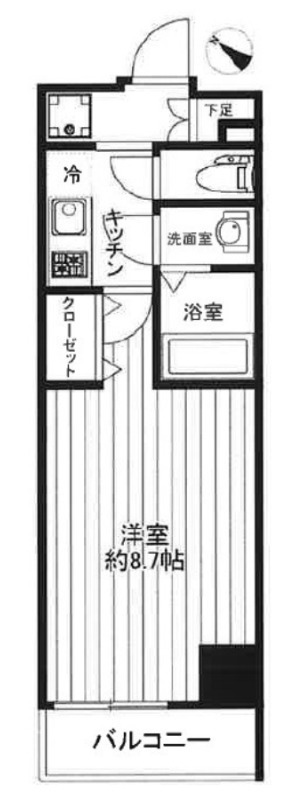 CREALpremier八丁堀5階 間取