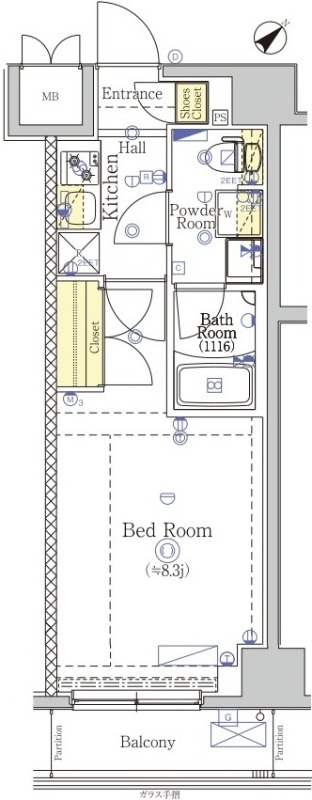 SHOKEN　Residence八王子10階 間取