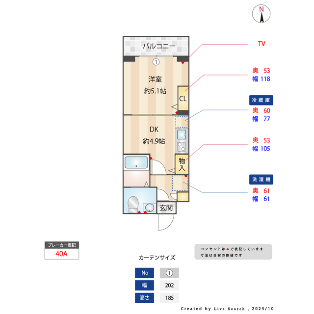 ＧＲＡＮ　ＰＡＳＥＯ舎人0106号室 間取