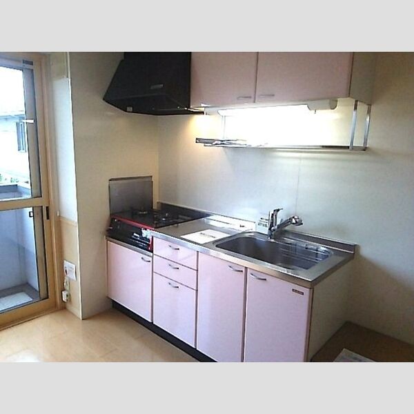 グランメール桜町　A201号室 ガラストップグリル付コンロ　キッチン
