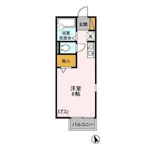 マリーゴールドA213号室 間取