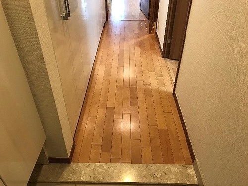 ブルーミングレジデンス南流山4階 共有部からの室内
