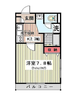 ＥＡＳＴⅢ0102号室 間取