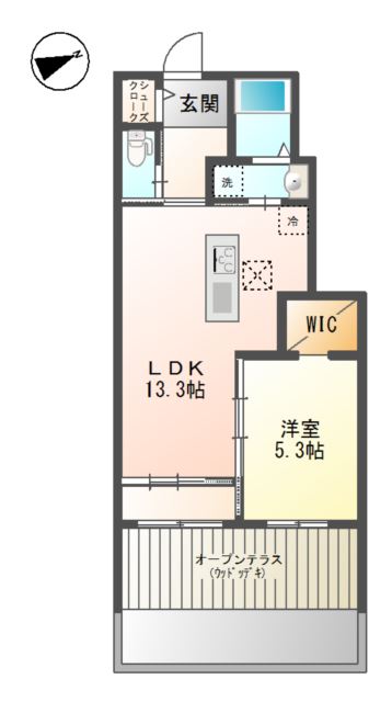 フィオーレ西平山102号室 間取
