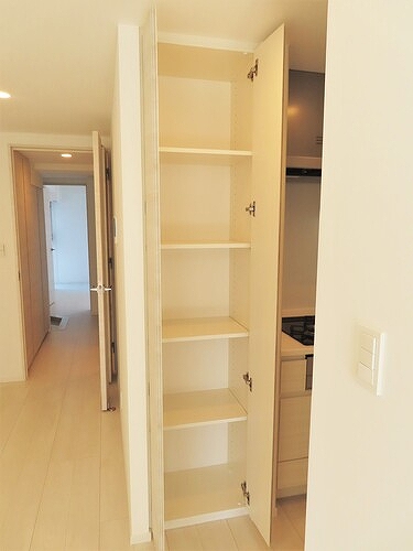 プレセダン石神井公園8階 リビング・ダイニング収納※同タイプ別部屋2024年11月撮影