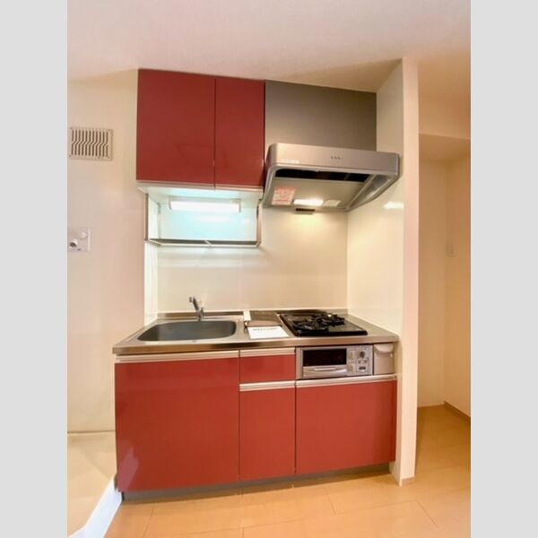 ウィステリアⅡ 202号室　2口コンロキッチン