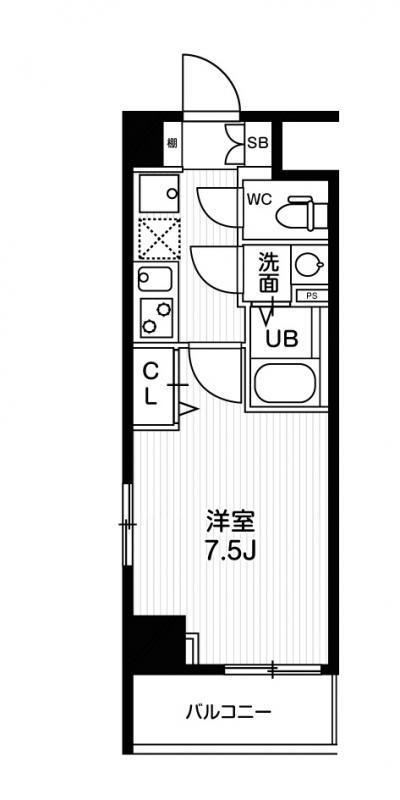 N-Stage鳩ヶ谷8階 間取り図