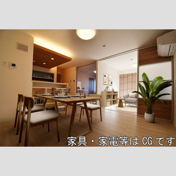 セレスティア上野町B201号室 リビング