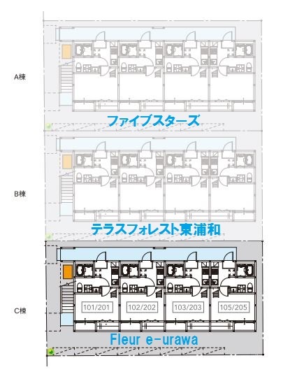 Ｆｌｅｕｒ　ｅ－ｕｒａｗａ1階 同建物別部屋の参考画像