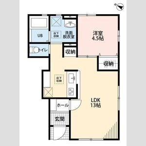 リーブルファイン中宗岡101号室 間取