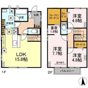 イリス　B棟B号室 間取