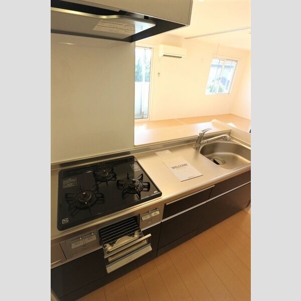 タウンコート ガスコンロ3口グリル付き