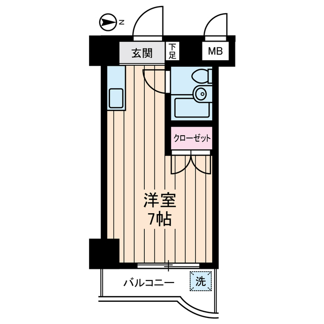 エレガンス綾瀬６0807号室 間取