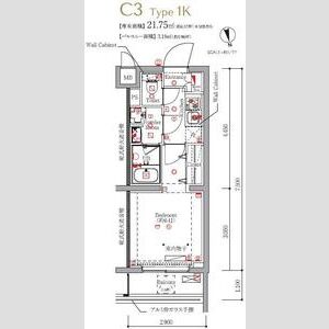 MAXIV東京HN508号室 間取