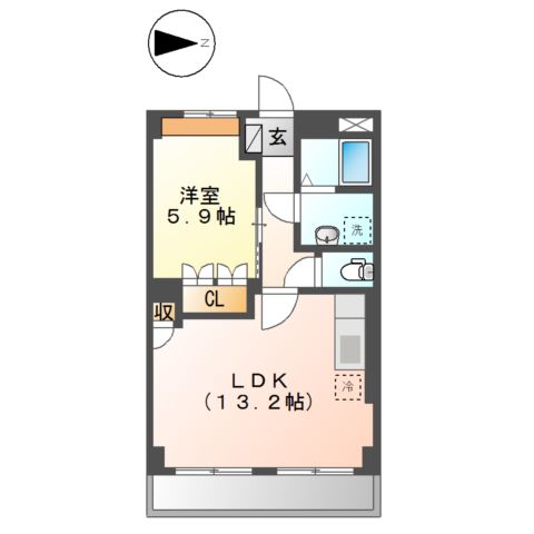 マスターピース202号室 間取