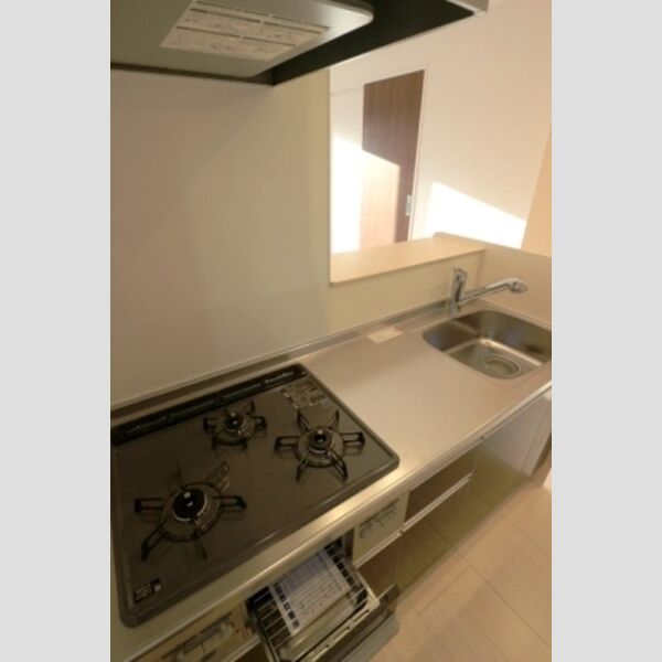 アステールピュールK201号室 ガスコンロ3口グリル付き