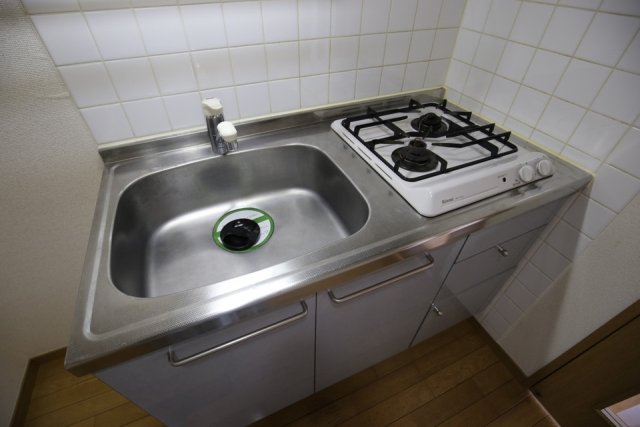 メゾン・ド・ヴィレ高輪 システムキッチン（2口ガスコンロ）