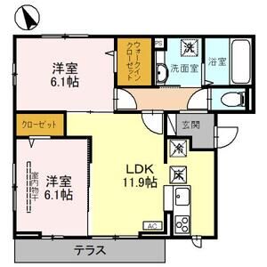 ドエルH101号室 間取