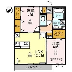 メイプルシャトー302号室 間取