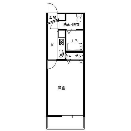 ルミエール105号室 間取