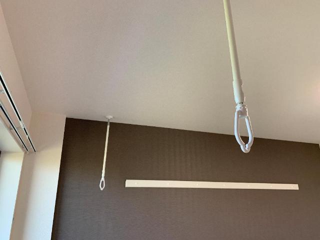 （仮称）小田原市扇町アパート新築工事206号室 物干し（イメージ）