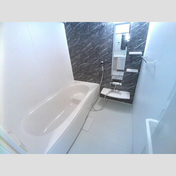 オリーブ201号室 追焚きと浴室乾燥機が付いた一坪風呂