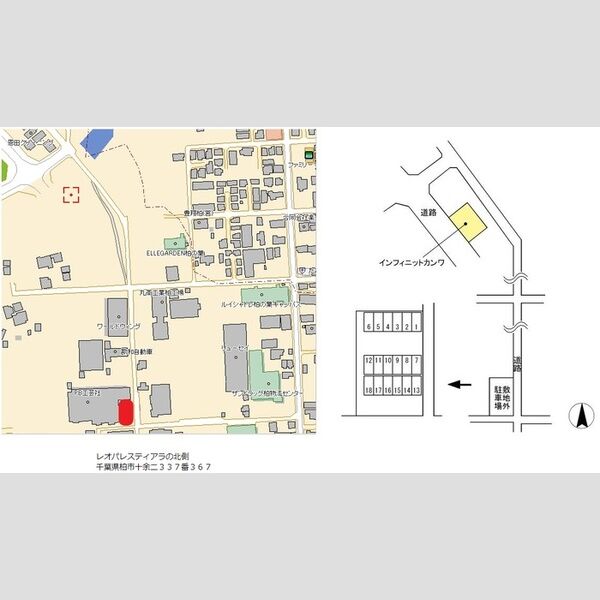 インフィニット カンワ101号室 敷地外駐車場