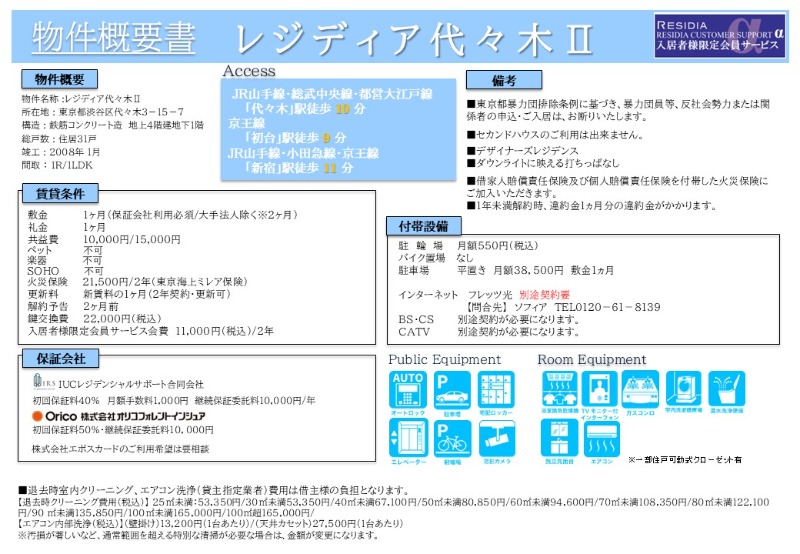 レジディア代々木Ⅱ5階 部屋その他