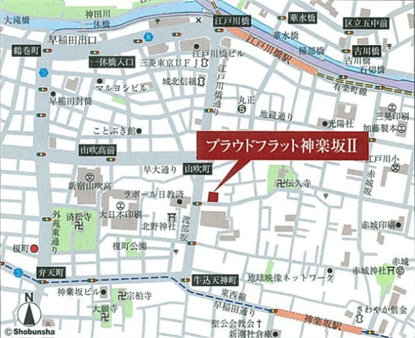 プラウドフラット神楽坂Ⅱ406号室 ★地図★