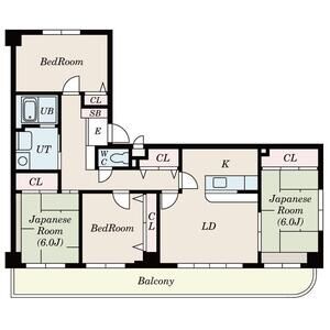 コスモリード八王子501号室 間取