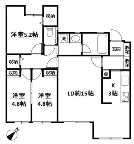 エルムコート1階 間取
