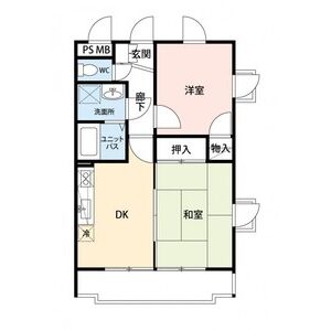 YHハイツ207号室 間取