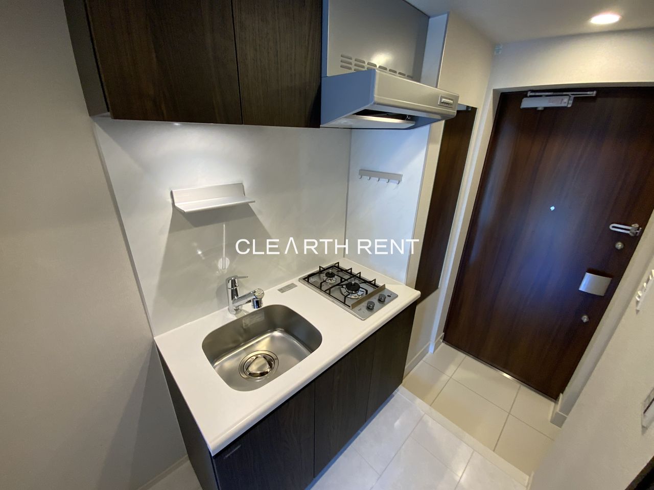 コンシェリア白金台 ＜ＴＯＫＹＯ ＰＬＡＴＩＮＵＭ＞9階 浄水器一体型ハンドシャワー水栓/整流板付きレンジフード