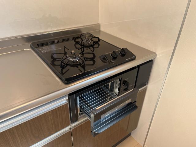 ラウレア　モリ グリル付き二口コンロ