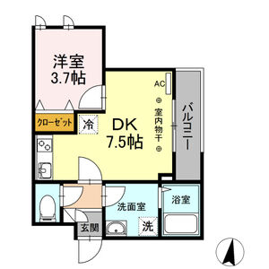 フォレシア201号室 間取