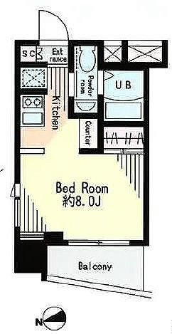 レジディア市谷薬王寺12階 間取り