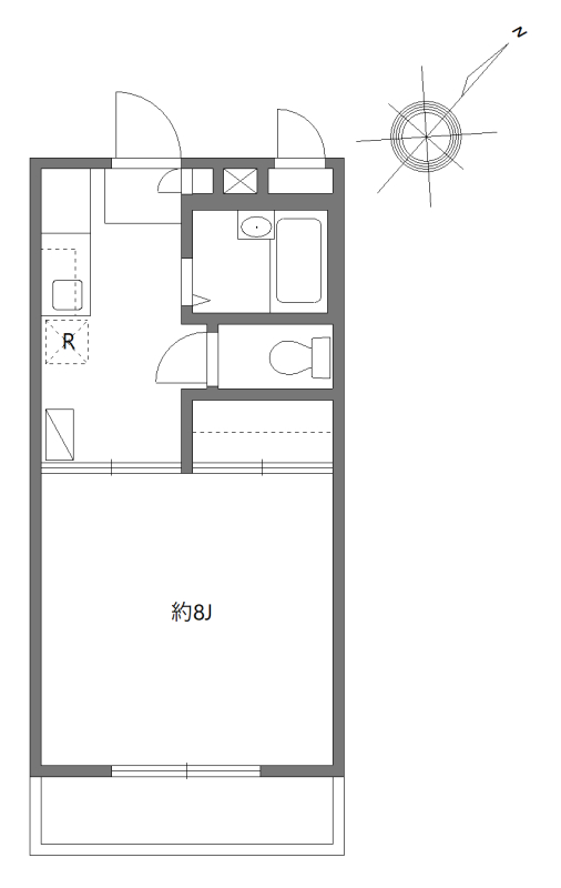 ウィンドテラス南行徳0302号室 間取