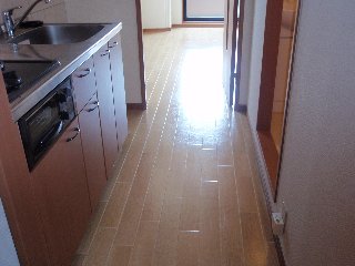 グランモンターニャ103号室 廊下