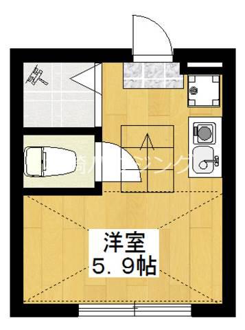 グラード東中野2階 間取