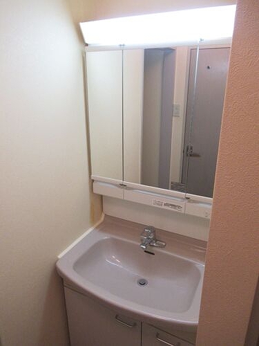 テレパレス船橋三咲Ａ棟5階 洗面所　※同タイプ別部屋2021年6月撮影