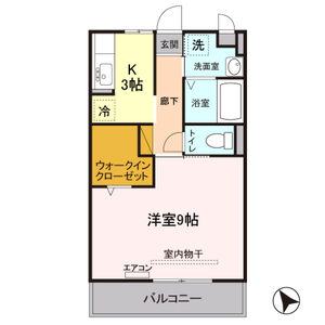 セジュールZEN　参番館305号室 間取